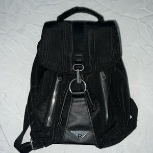 BRAND NEW Rampage mini-backpack, black - idk why it looks like a wavy design!!